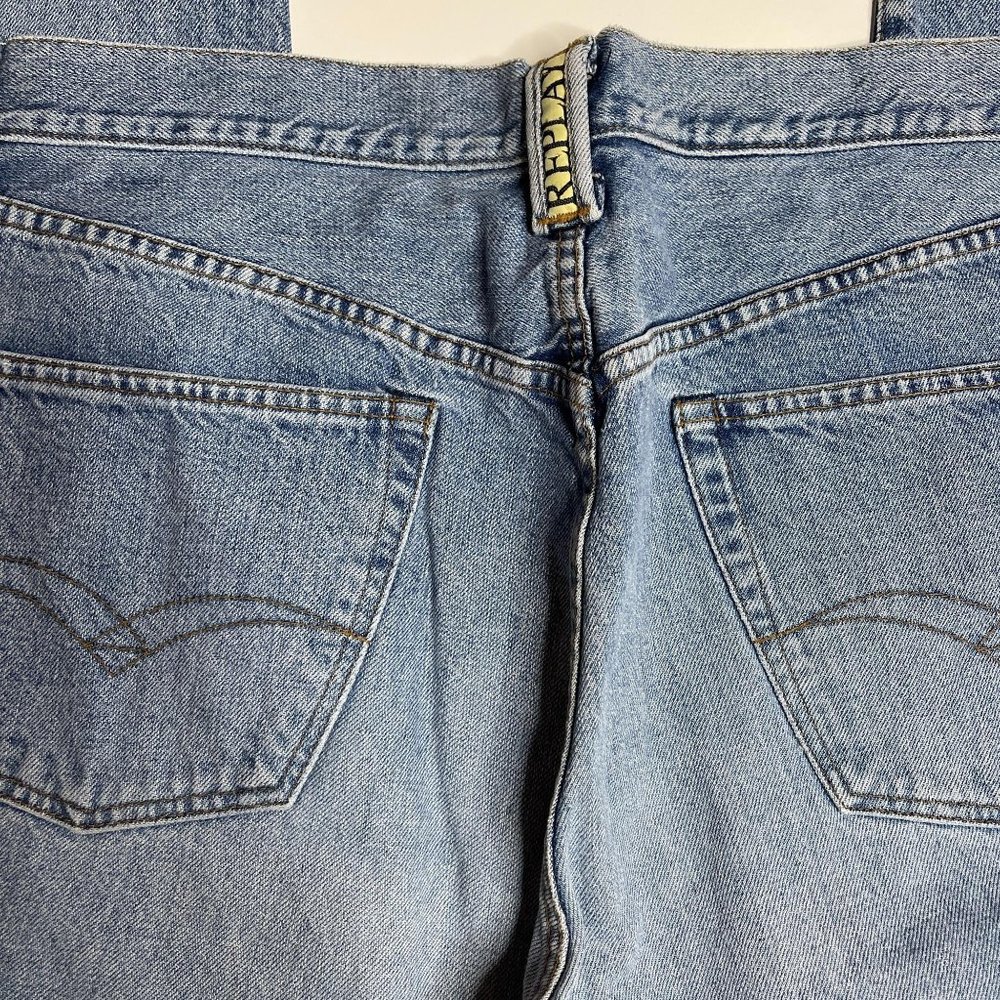 Replay 901 Regular Blue Jeans Button Fly 36 - Picture 11 of 11
